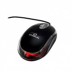 Mouse Titanum ESPERANZA,TM102K cu fir, USB negru
