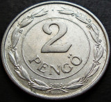 Moneda istorica 2 PENGO - UNGARIA, anul 1941 *cod 445 A