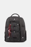 Desigual rucsac MICKEY STU culoarea gri, mic, cu imprimeu, 25WAKD04