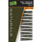 Conuri Fox Edges Naturals Lead Clip Tail Rubbers Nr.10, 10buc/pac