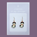 Cercei aurii cu pisici - Flowers