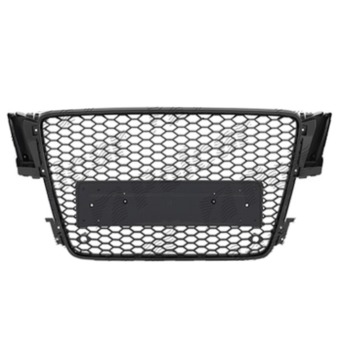 Grila masca fata AUDI A5/S5 (B8), 10.2011-08.2016,Negru stralucitor; fara emblema