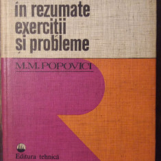 REZISTENTA MATERIALELOR IN REZUMATE- EXERCITII SI PROBLEME-M.M.POPOVICI