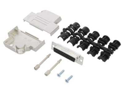 Conector D-Sub 25 PIN Mamă 45&amp;deg; foto