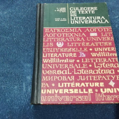 CULEGERE DE TEXTE DIN LITERATURA UNIVERSALA