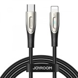Cablu transfer date si incarcare Joyroom A27-CL3 tip Lightning - USB-C PD30W LED 1.2m, Negru