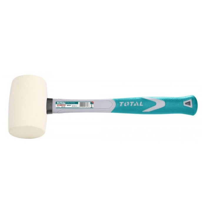 Ciocan cauciuc Total, 450 g, maner fibra de sticla