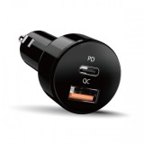 ALIMENTATOR auto Genius QC si PD 36W total max, Quick Charge 18W, Power Delivery 18W, 36W total max., 1 x USB-A + 1 x USB Type-C, pt. bricheta auto, b