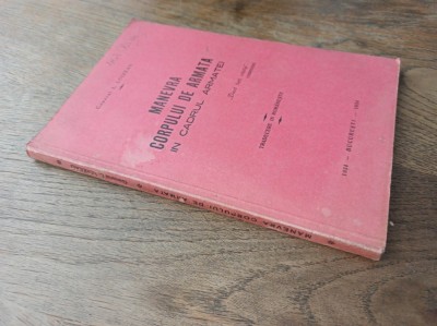 MANEVRA CORPULUI DE ARMATA IN CADRUL ARMATEI- GENERAL L.LOIZEAU, 1934 foto
