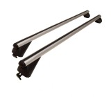 Cumpara ieftin Bare transversale universale din aluminiu pentru plafon cu sine longitudinale tip Flush Rails, 120 cm, 90 kg, Crom