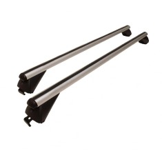 Bare transversale universale din aluminiu pentru plafon cu sine longitudinale tip Flush Rails, 120 cm, 90 kg, Crom