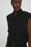 Cumpara ieftin Answear Lab geaca femei, culoarea negru, de tranzitie