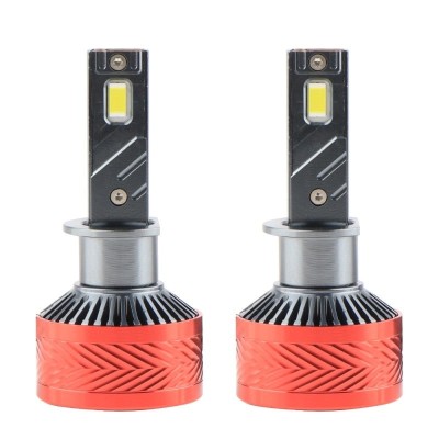 Set 2 LED-Uri Auto Techstar&amp;reg; P14, H1, 120W, 18000 Lumeni, 6000K, 12-24V, Unghi Fascicul 360&amp;deg;, CSP 3570, Canbus, Radiator Aluminiu, Racire Cooling Tech foto