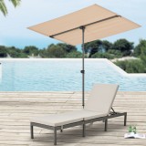 Umbrela soare rotativa la 360&deg; Carsoli culoarea nisipului [pro.tec] HausGarden Leisure