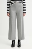 Marc O&#039;Polo pantaloni culoarea gri, lat, high waist, M08015710423