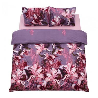 Lenjerie kingsize bumbac,132 TC,Magnolia foto