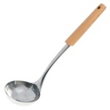 Polonic metalic cu m&acirc;ner de lemn, 33 cm, CMCLASS