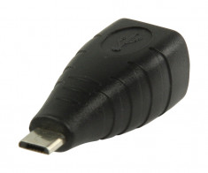 Adaptor USB 2.0 mama la micro USB tata, Valueline foto