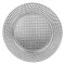 Platou Decorativ Craciun, Tip Rotund, Culoare Argintiu, Material Plastic, Diametru 33 cm, Inal?ime 1.5 cm