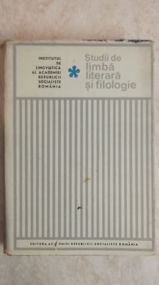 Ion Ghetie - Studii de limba literara si filologie, vol. 1, 1969 foto