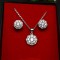 Set Argint 925 Cercei, Pandantiv, Lantisor Crystal Dream---- cod Set319A