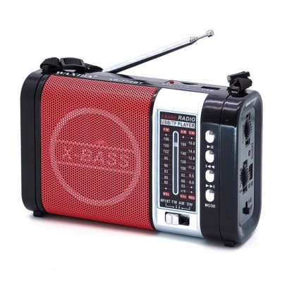 Radio portabil AM/FM/SW , Bluetooth, Mp3 , Lanterna ,acumulator X-BASS 722BT foto