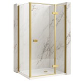 Cabina de dus Rea Atlas 80x80 Brush Gold