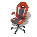 Cumpara ieftin Scaun birou piele artificiala design modern Portocaliu