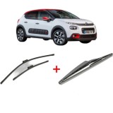 Cumpara ieftin Set 3 stergatoare CITROEN C3 III Van (SX_, SY_) 2016, pentru parbriz si luneta, Bosch Twin
