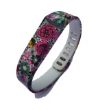 FloralFlex Bratara TPU pentru Fitbit Flex-Mărime L-Culoare Spring Flex 1, Oem