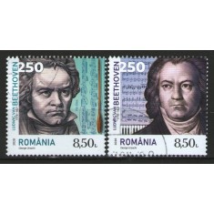 Romania 2020 - Ludwig van Beethoven (1770-1827), serie stampilata
