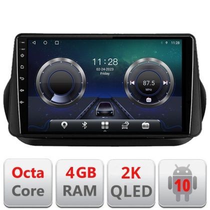 Navigatie Peugeot Bipper, CitroenNemo, Fiat Qubo 2008-2017 Android ecran Qled 2K Octa core 4+32 Kit-bipper+EDT-E410-2K v2 CarStore Technology
