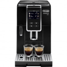 Espressor automat DeLonghi Dinamica ECAM 370.70.B, 1450 W, 19 bari, 1.8 L, Ecran tactil intuitiv, Carafa cu sistem LatteCrema, Rasnita metalica, Negru