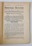ARHIVELE OLTENIEI, ANUL XI, NR 59-60, IAN-APRILIE 1932 , COPERTA FATA BREFACUTA