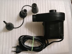 Pompa electrica pentru umflat si desumflat saltele, 220v , 3 capete-poze reale foto