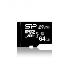 Card memorie Silicon Power MicroSDXC, 64GB, UHS-I + Adaptor microSD
