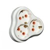 Triplu Stecher 3 Prize, 250V, 16A, Alb - Adaptor Schuko Multiplicator