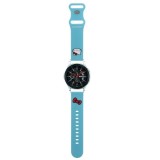 Curea pentru Samsung Watch (46mm)/Watch 3, Huawei Watch GT 2/GT&nbsp;3&nbsp;(46mm) - Hello Kitty Strap Silicone Kitty Head (HKUWLSCHBLB) - Blue