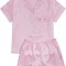 Dusa Set de pijamale cu maneci scurte pentru femei, 2 buc. Leopard Light P X-Large