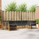 Cumpara ieftin Set de canapele de exterior 6 buc. 6-Locuri Alb si antracit