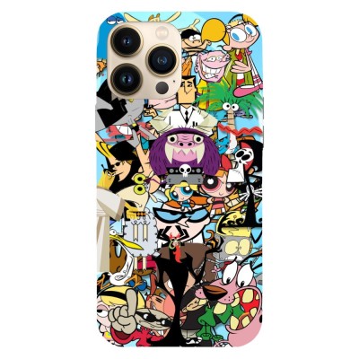 Husa compatibila cu Apple iPhone 14 Pro model Old cartoons Part 3, Silicon, TPU, Viceversa foto