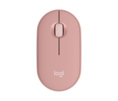 Mouse wireless optic Logitech M350s roz, Bluetooth, 4000 DPI