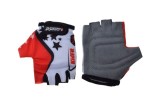 Manusi Ciclism Copii XS Alb/Rosu - Manusi Bicicleta Lycra Respirabile