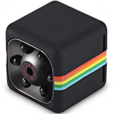 Mini Camera de supraveghere iUni MQ11, Senzor de miscare, Night Vision, Unghi 140 grade, Black foto