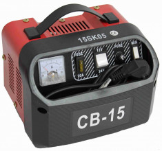 Redresor baterie auto CB-15 pentru acumulatori de 12Vsau 24V, putere 15A , alimentare 220V foto