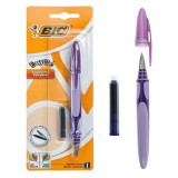 Stilou BIC Easy Click, Albastru, Verde, Mov, Rezerve Cerneala Incluse