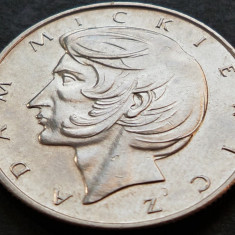 Moneda 10 ZLOTI - POLONIA, anul 1975 *cod 4205 = A.UNC - Adam Mickiewicz