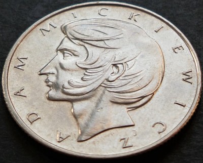 Moneda 10 ZLOTI - POLONIA, anul 1975 *cod 4205 = A.UNC - Adam Mickiewicz foto