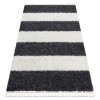 Covor UNION 4079 Dunga gri si cremă Franjuri shaggy pletos, 180x270 cm, Dreptunghi, Polipropilena
