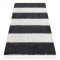 Covor UNION 4079 Dunga gri si cremă Franjuri shaggy pletos, 180x270 cm